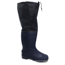 Bottes de pluie en caoutchouc en PVC doux pour le travail de la ferme